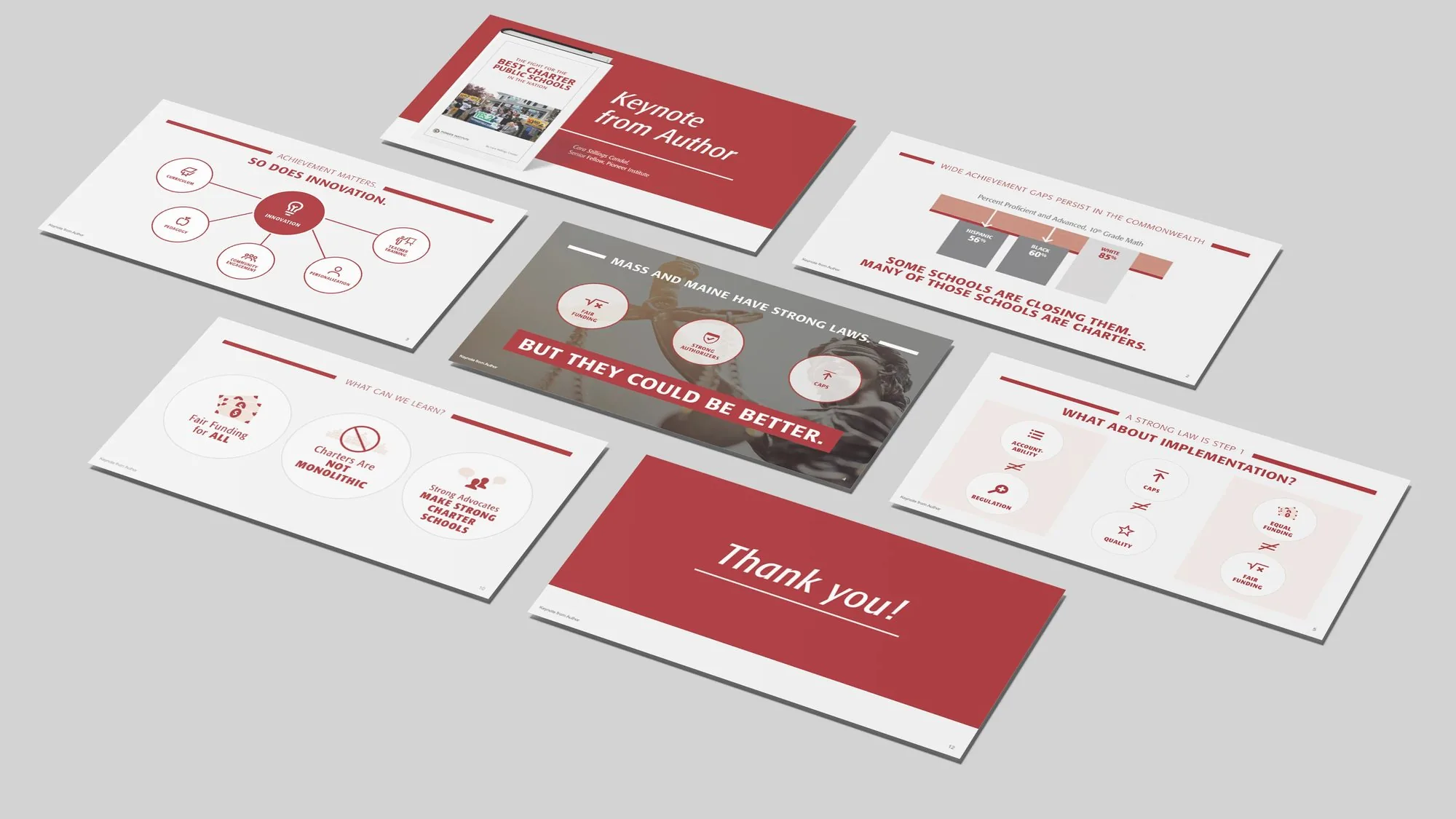 Keynote from Author: charter schools presentation deck for Pioneer Institute