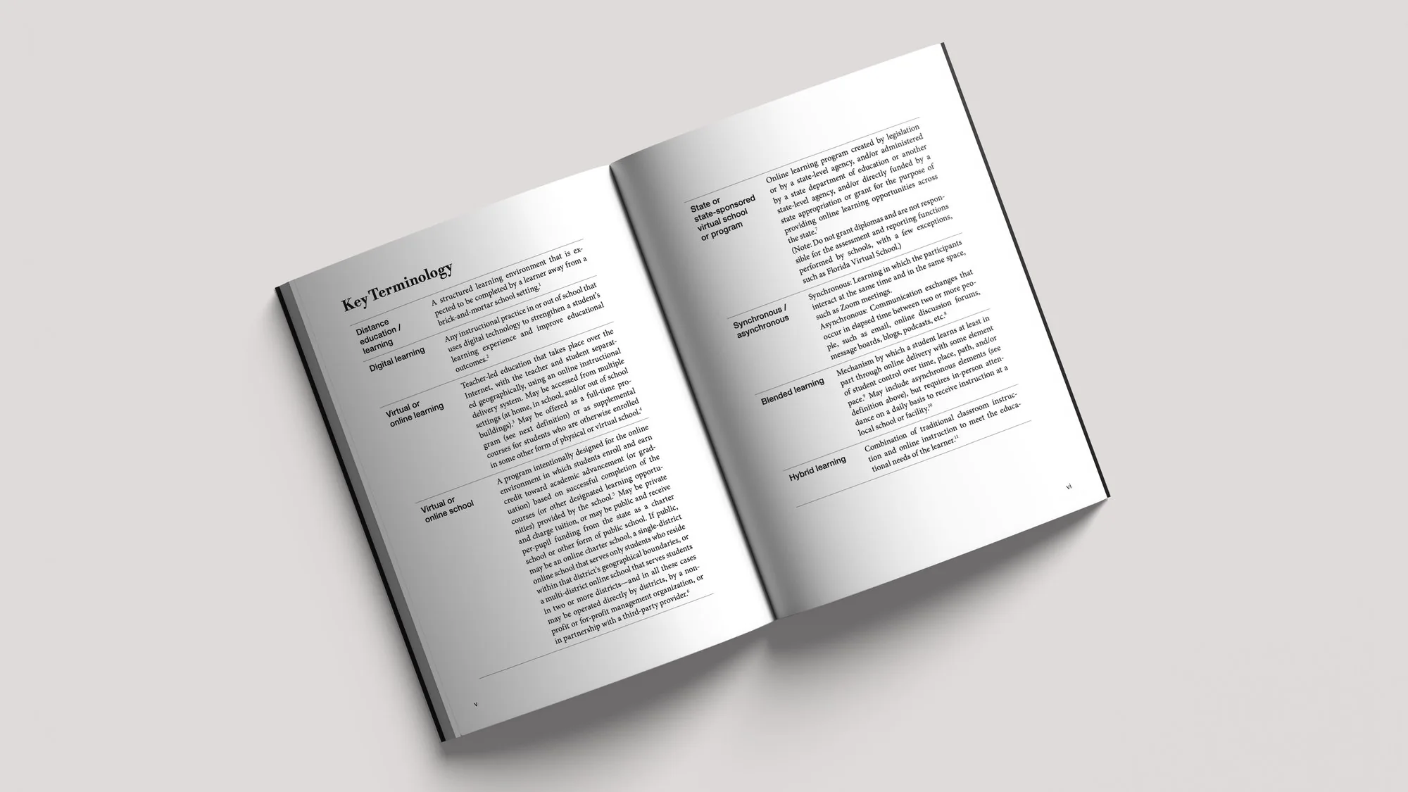 Rationing Medicine interior: Key Terminology glossary spread